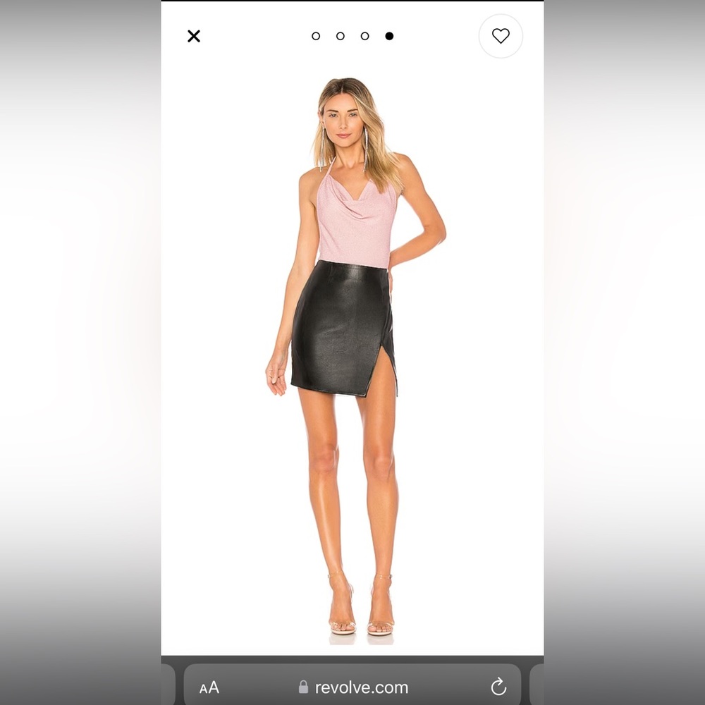 Superdown Trinity Faux Leather skirt